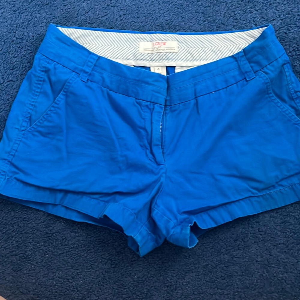 J Crew Classic Chino Shorts - Blue